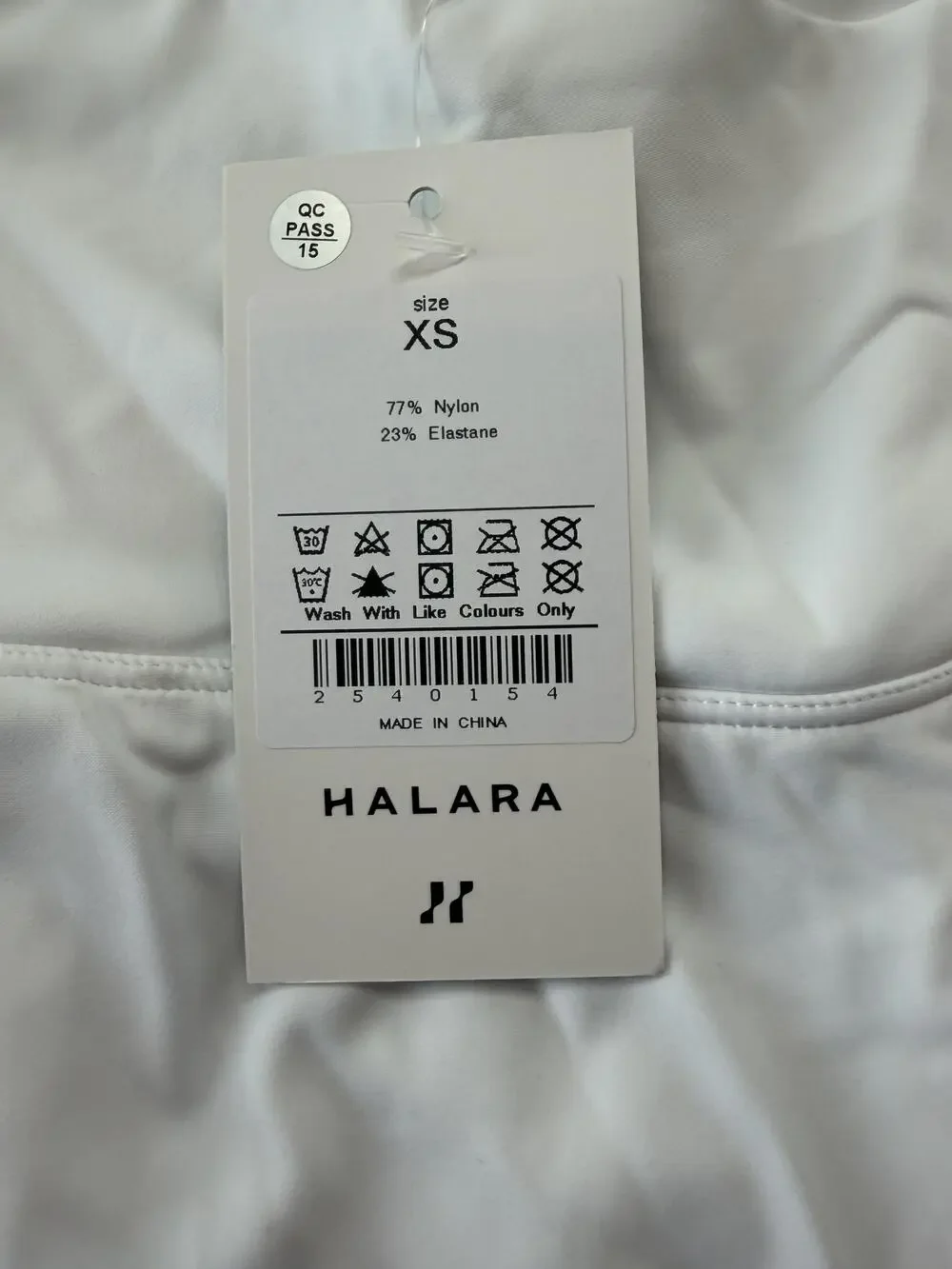Halara Skort Womens XS White Athletic Built In Shorts Tennis Running Gym Stretch